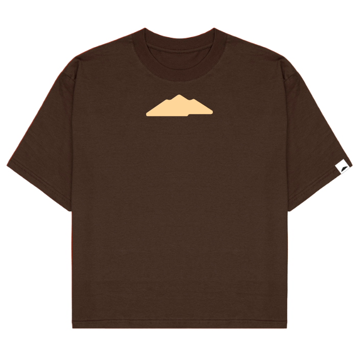 CAMISETA MOUNTAIN LOGO MARROM