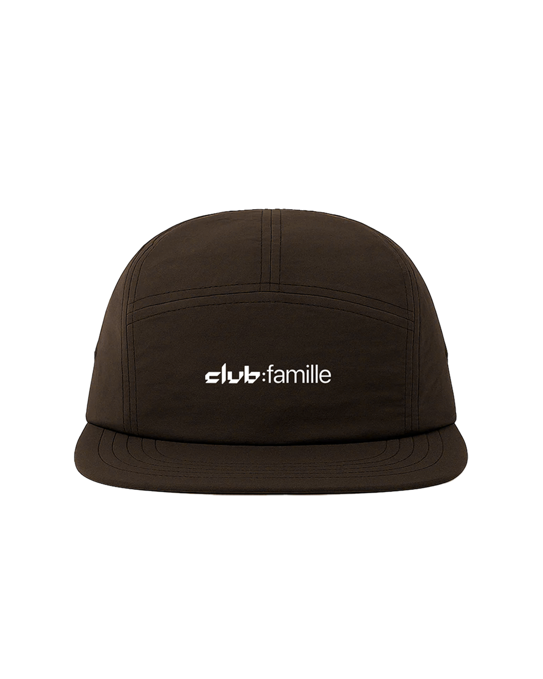 BONÉ FIVE PANEL CLUB:FAMILLE MARROM